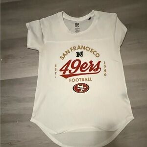 NFL Kids White and Red 49ers Short Sleeve Tee